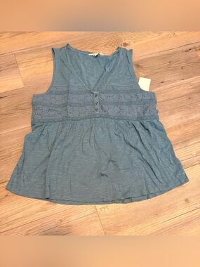 Lucky Brand tank top small blue new with tags